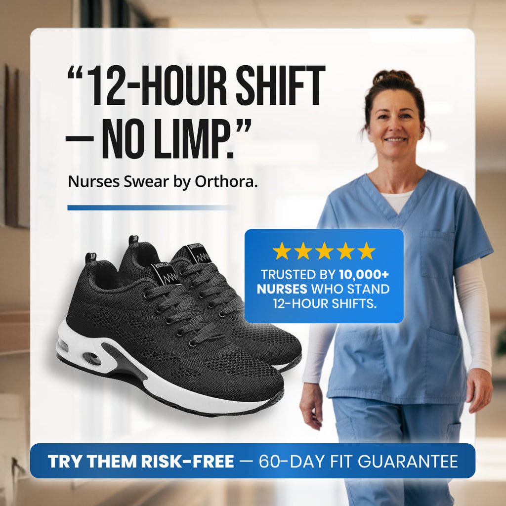 Orthora™ Pro – 12-Hour Shift Shoes for Heel & Plantar Fasciitis Relief (Unisex) (Copy)