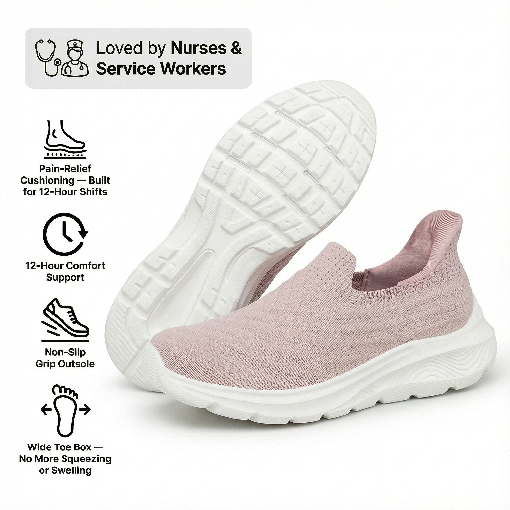 OrthoSlip Ergonomic Everyday Shoes (BOGO)