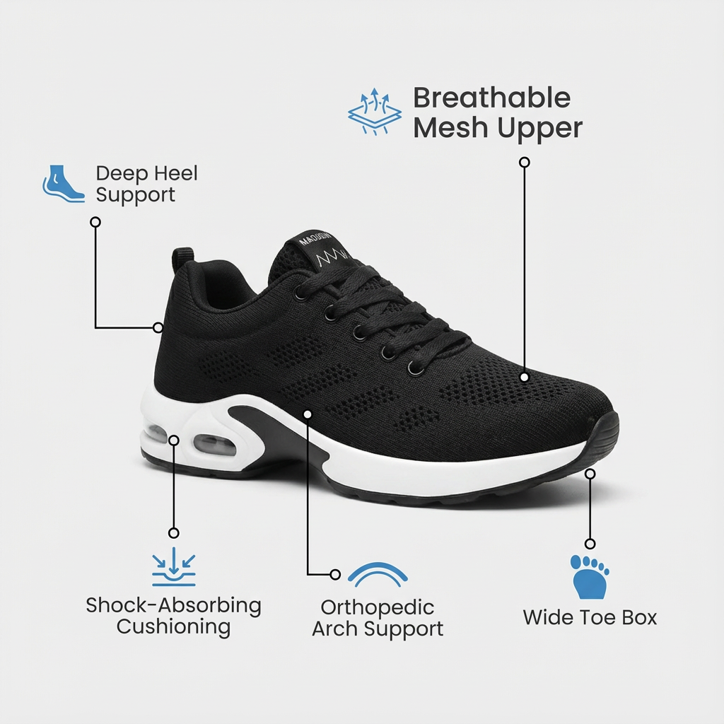 Orthora™ Pro — 12-Hour Shift Shoes for All-Day Foot, Knee & Back Pain Relief [Mother's Day Sale]