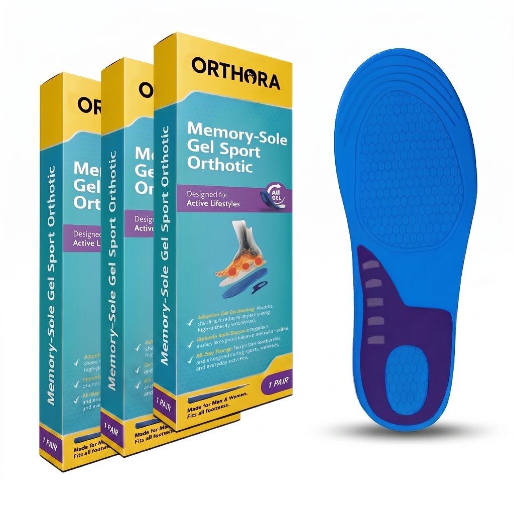 3-Pack Memory-Sole Gel Sport Orthotic Insoles