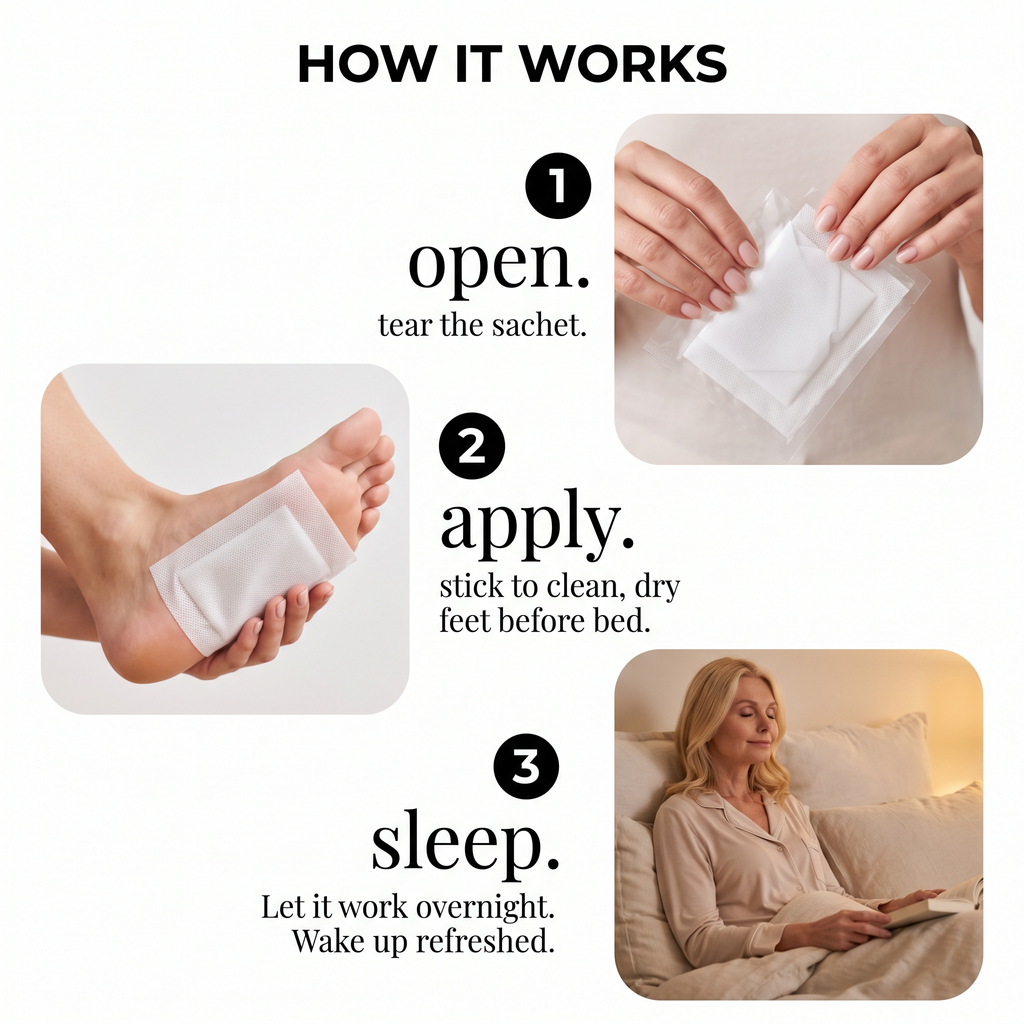 Nuzzelle Foot Pads - How It Works in 3 Steps