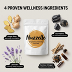 4 Proven Wellness Ingredients - Ginger, Tourmaline, Lavender, Bamboo Vinegar