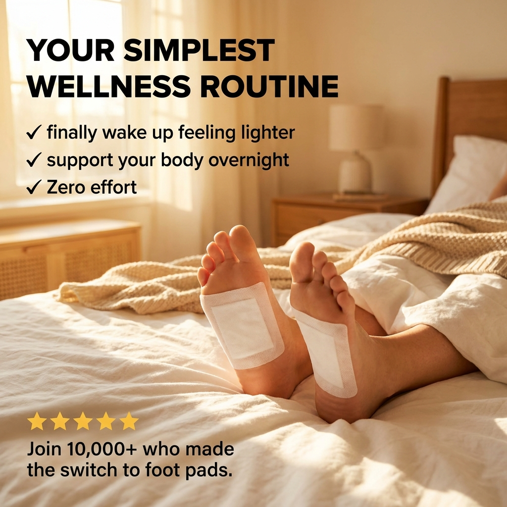 Your simplest wellness routine - lifestyle foot pads in bed