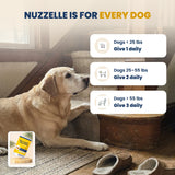 Nuzzelle is for every dog — daily amount by weight