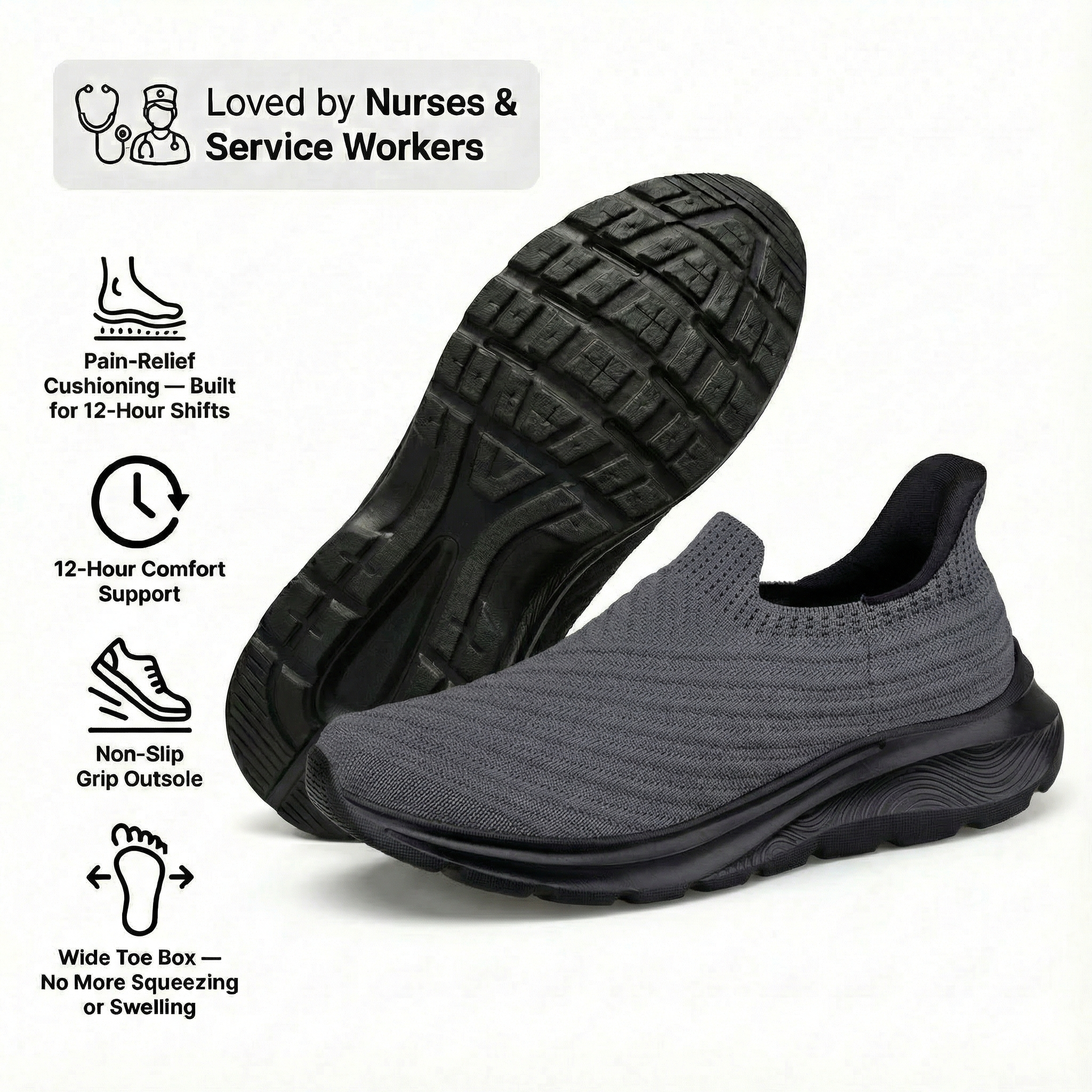 OrthoSlip Ergonomic Everyday Shoes (BOGO)