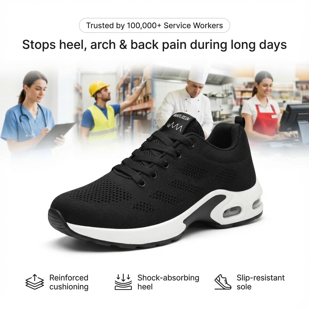 Orthora™ Pro – 12-Hour Comfort Shoes for Heel & Plantar Fasciitis Relief (Unisex) (BOGO)
