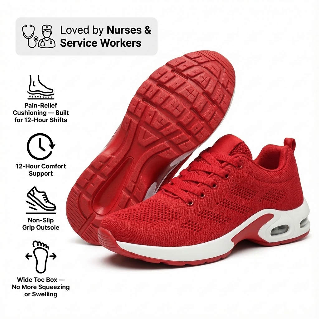 Orthora™ Pro – 12-Hour Comfort Shoes for Heel & Plantar Fasciitis Relief (Unisex) (BOGO)