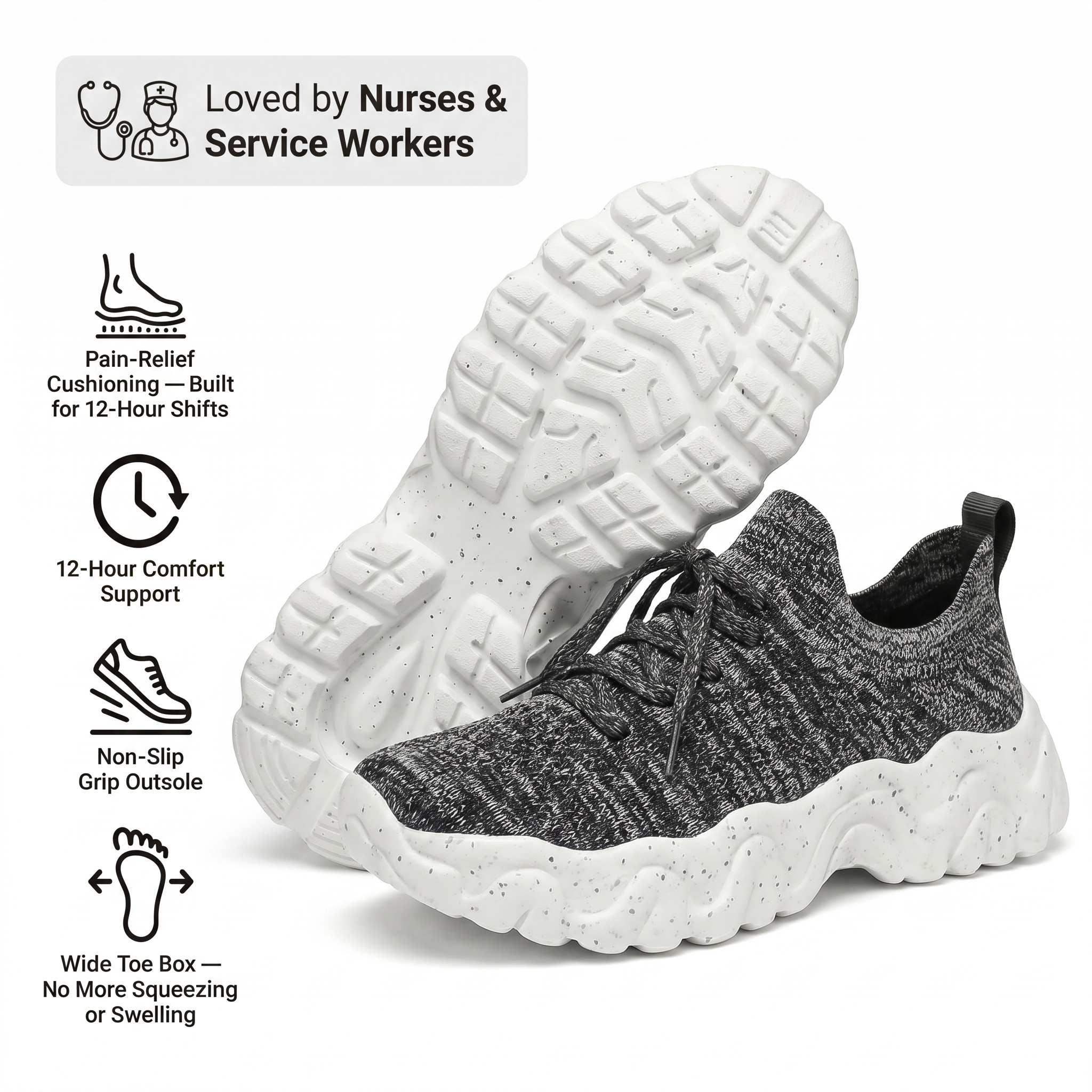Healthy and Supportive Walking Shoes (BOGO)