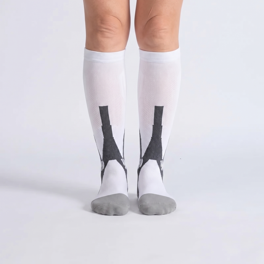 OrthoFlow™ Compression Socks - Orange Black