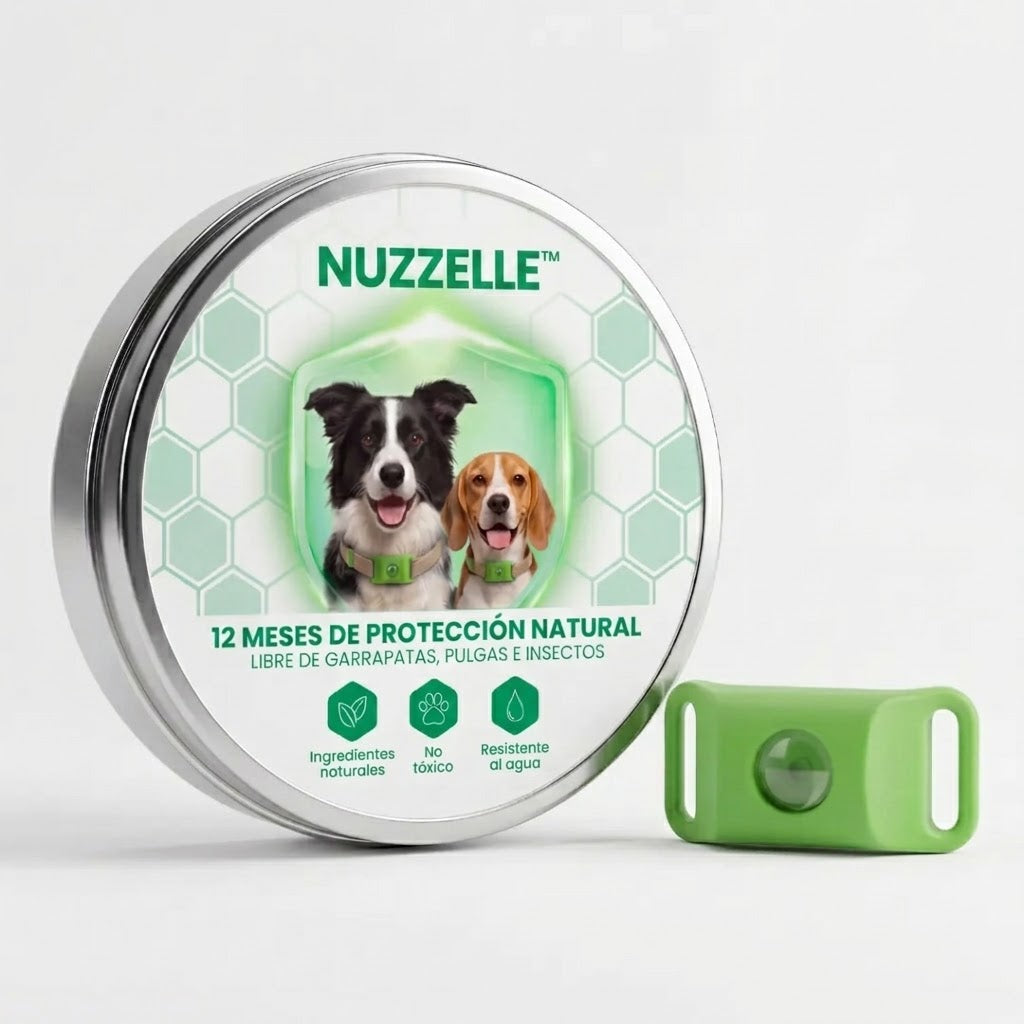 Nuzzelle - 12 Months 100% Natural Flea and Tick Protection for Dogs